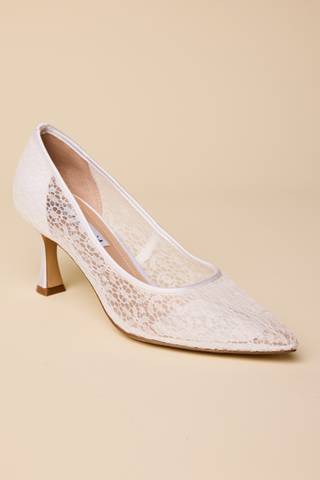 Picture of Lace Pointed Toe Stiletto Pumps