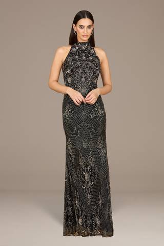 Picture of Halter Neck Beaded Dress