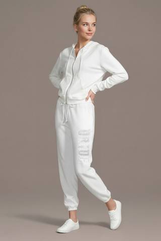 View DB Studio Rhinestone Bride Zip-Up Hoodie in all available color and sizes Picture of Rhinestone Bride Zip-Up Hoodie