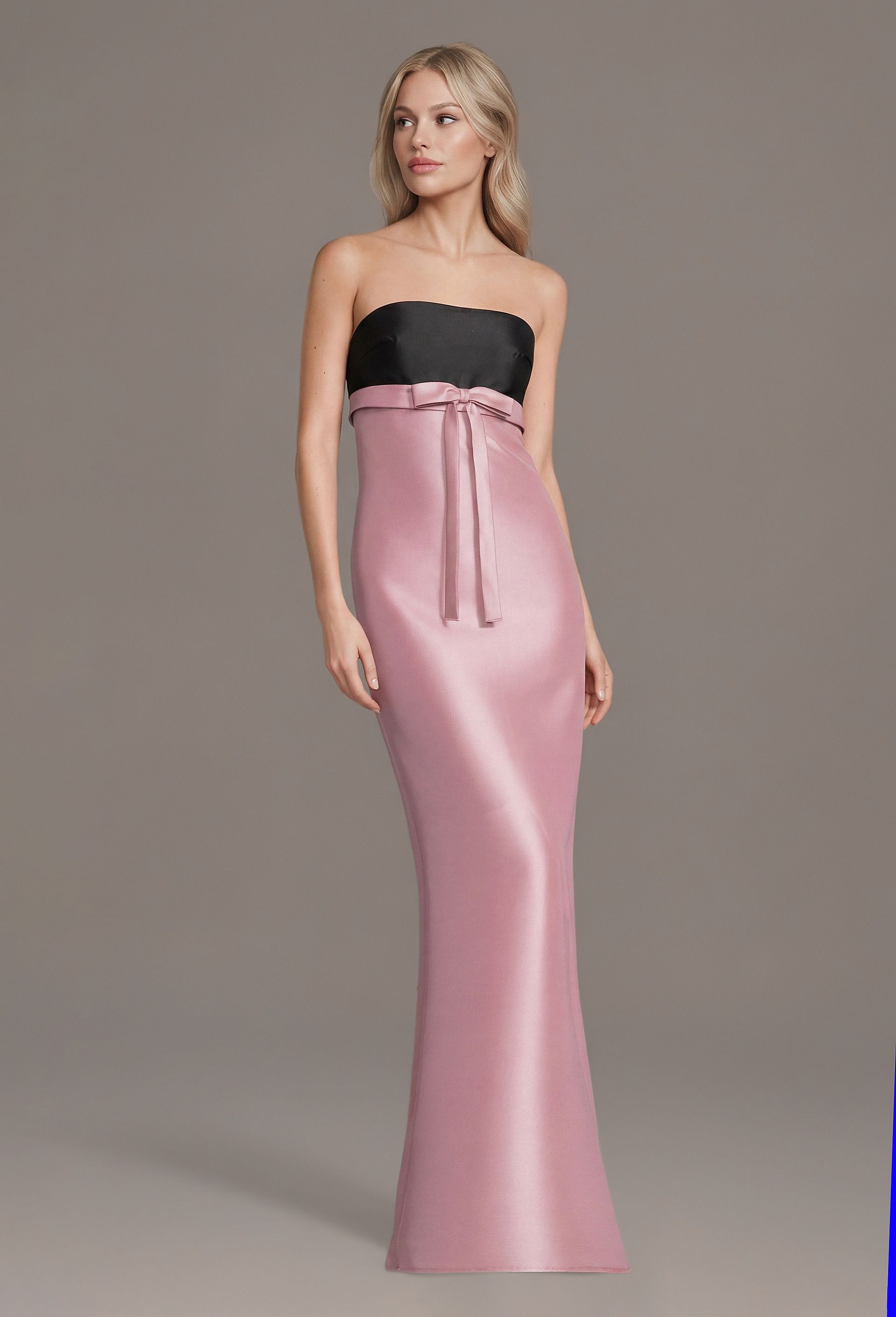 Picture of Colorblock Sheath Dress with Mikado Bow