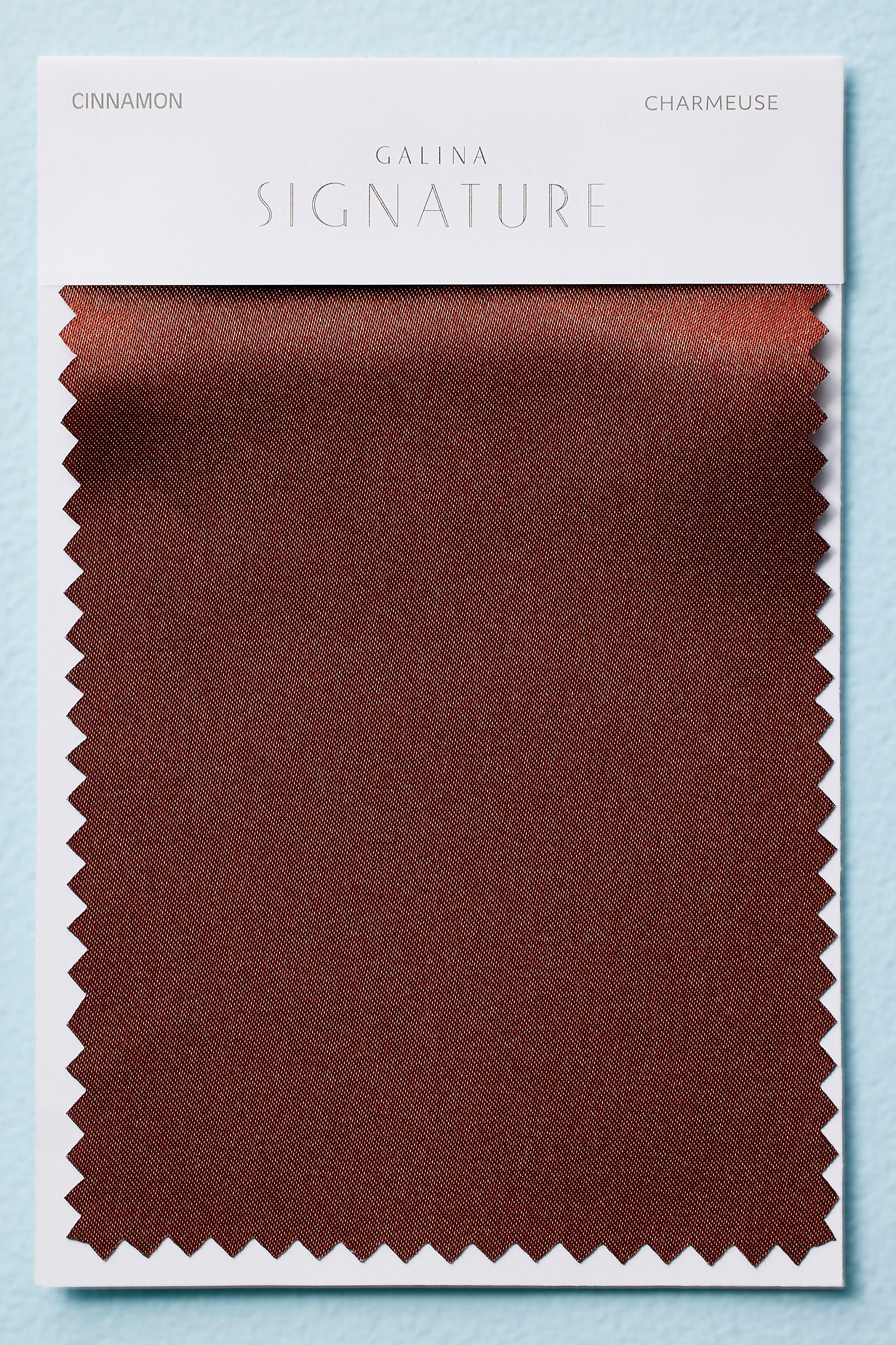 Cinnamon Fabric Swatch in Charmeuse David's Bridal