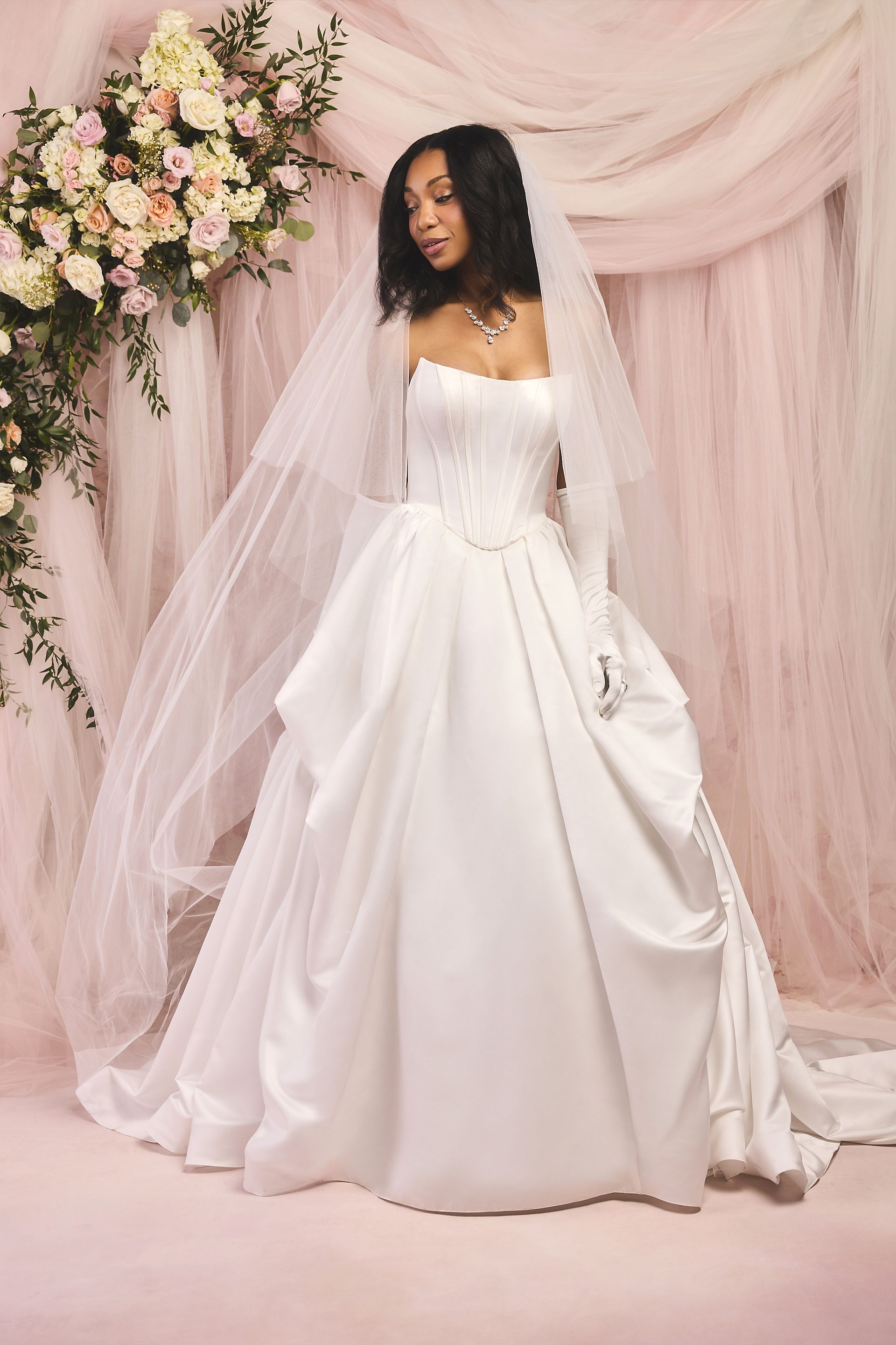 Two-Tier Raw Edge Cathedral Veil