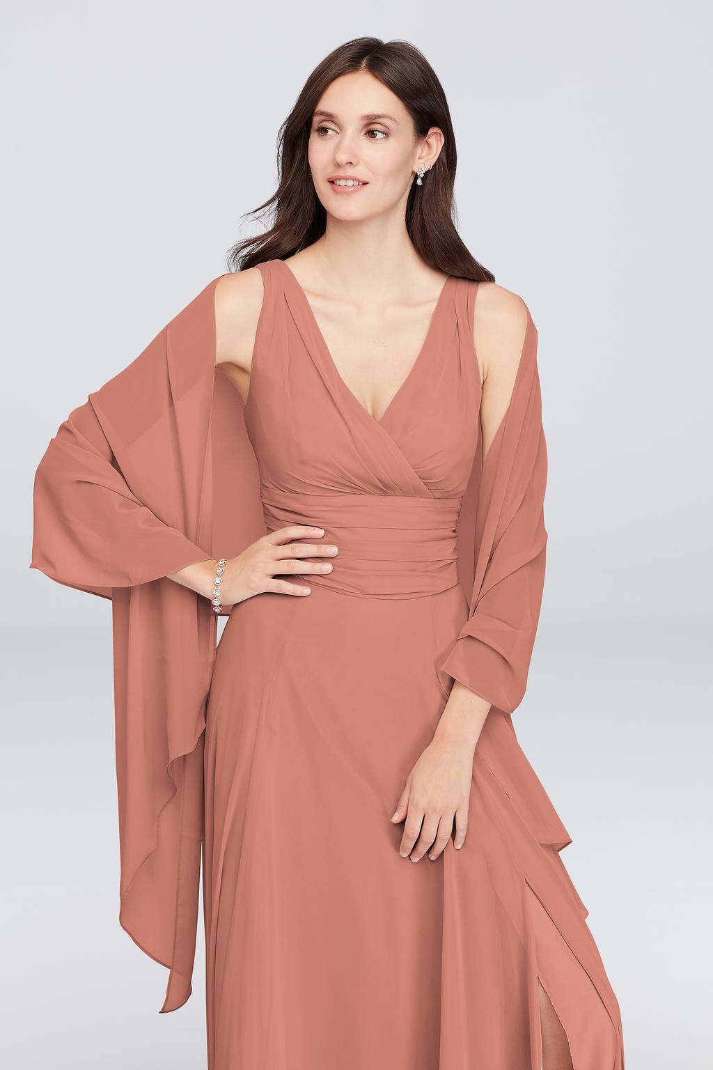 sheer dress wrap Loren Sheer Wrap Dress in Raspberry Grandiflora