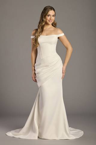 david's bridal galina signature bridesmaid dresses One-Shoulder Stretch Satin Bridesmaid Dress