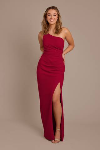 david's bridal crepe bridesmaid dress Crepe Ruffle Spaghetti Strap Bridesmaid Dress