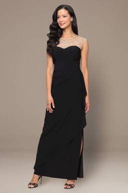 dresses with ruching at side Side-Ruched Long Prom Dress with Deep V-Neck -PromGirl Burgundy / 14