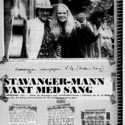 klipp fra Stavanger Aftenblad/Arve Finnes minnebok