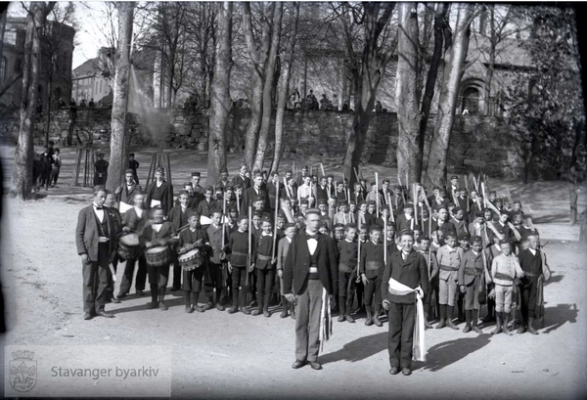 Kongsgård buekorps foto Stavanger Byarkiv