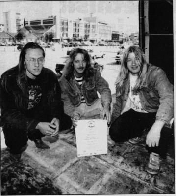 Tor Jan Møller, Frode Kyllevik og Ove-Morten Grødeland i WestPro Management foto Rogalands Avis