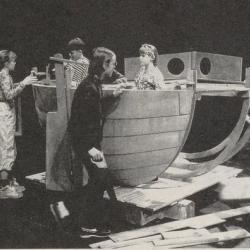 Ensemblet i Markus Trost og Drømmen om den grønne øya foto Kjetil Alsvik/Rogaland Teater