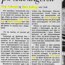 klipp fra Stavanger Aftenblad