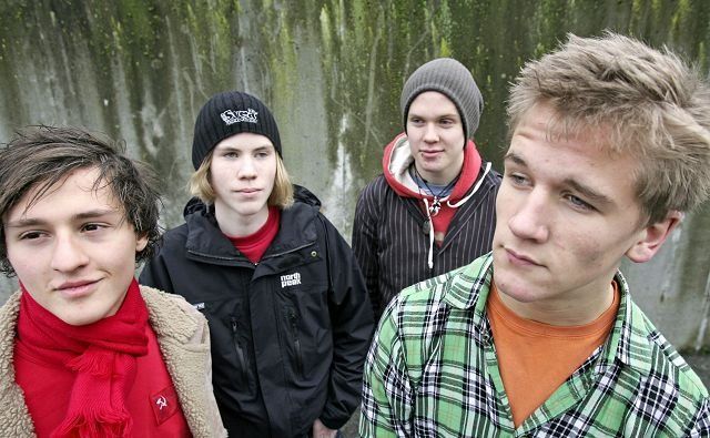 Dangerous Pink med Gustav Schäfer (t.v.), Sveinung Kallevåg, Arild Pensgaard og Martin Frøyland