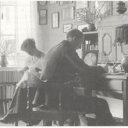 Leiv Isaksen og hans kone Leiv Isaksen foto hentet fra Leiv Isaksen og Maktå på Straen av Gerd Isaksen Balle