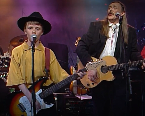 Reidar Brendeland og Vestlandsfanden sammen med Frode Rønhovd på Tett på Skjermdump fra NRK