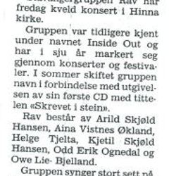 klipp fra Stavanger Aftenblad