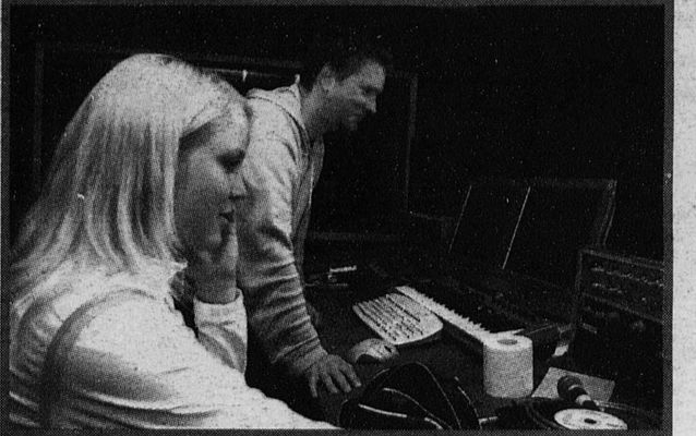 Arne Hovda og moi i Sans og Samling Studio foto: Dalane Tidene