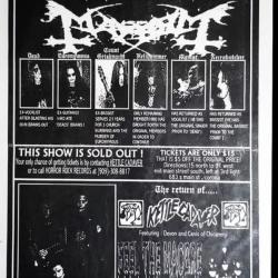 Kettle Cadaver og Mayhem i 1998