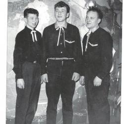 Fra venstre : Reidar Laursen , Johnny Klementsen og Reidar "Bobben" Langeland