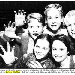 Besetning i Ronja Røverdatter klipp fra Stavanger Aftenblad/foto Fredrik Revfvem