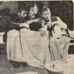 Stig Rostrup , Jan Einar Samuelsen og Sigve Bøe som Kasper, Jesper og Jonathan foto Friheten