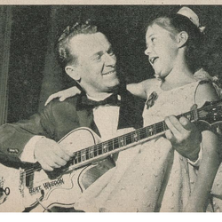 Åshild Helgevold og gitarviritous Burt Weedon foto Tore Fredenlund/Aktuell