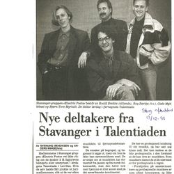 klipp fra Stavanger Aftenblad