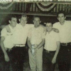 Ray Price and his greatest 60's Cherokee Cowboys band. Get well and get home Chief. ...... L/R Pete wade (gtr) Jan Kurtis (drums) Ray Price (Chief) Johnny Paycheck (bass) Buddy Emmons (steele) Buddy Spicher (fiddle)