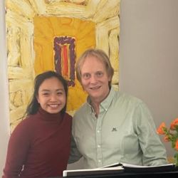 Catharina Vu og komponist Ragnar Bjerkreim foto tatt fra hennes Instagram