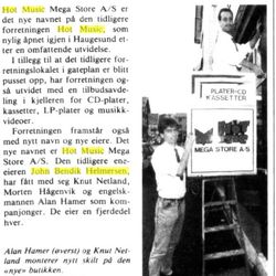 klipp fra Haugesunds avis