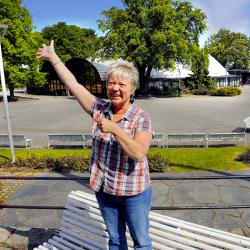 Åshild Helgevold i Bjergsted 50 år etter debuten. 2008. (Foto: Jan Tore Glenjen)