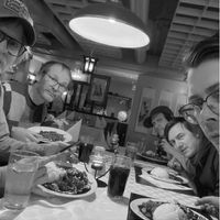 Colored Lights er fra venstre Frode Strømstad, Ole Reidar Gudmestad, Tomas Pettersen (lengst bak), Frank «Tønes» Tønnesen og Bård Ingebrigtsen. Foto: Colored Lights