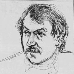 Frode Rønli tegnet av Bjørn Chr Røed