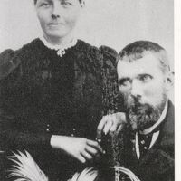 Karen Andersen og ektemannen Johannes foto hentet fra Kopervik & omegn historielag. 2002 12