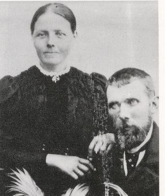 Karen Andersen og ektemannen Johannes foto hentet fra Kopervik & omegn historielag. 2002 12