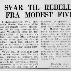 klipp fra Haugesunds Dagblad