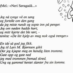 klipp av sangen hentet fra Stavangers rariteter-forfatter Godtfred Borghammer