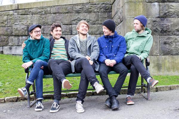 (fr. venstre) Daniel Axel Rullestad, Reber Roald Iversen, Tord Lauvland Bjørnevik og Håvard Viste Austbø. FOTO: Katarina P. Aarsnes