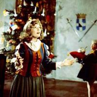 Hanne Krogh fremfører Sonjas sang i Reisen til julestjernen skjermdump fra filmen