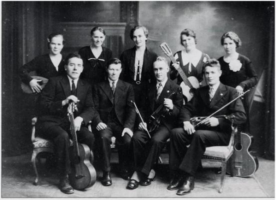 Brusand Musikklag Foto hentet fra Bilete frå Hå : folk og miljø 1860-1950