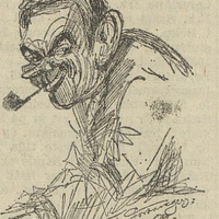 Samuel Næsheim, tegnet av Jordanger, hentet fra Rogalands Avis