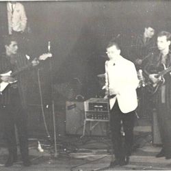 Geir Høynes, Magne Snyen, Ole johan Sandal (Sambo) og Rolf Iversen. Bildet tilhører Aage Bu