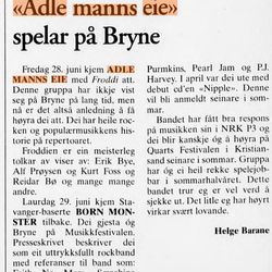 klipp fra Stavanger Aftenblad