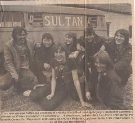 Sultan klipp fra Stavanger Aftenblad /hentet fra Harald Oanes/Håkon Meling