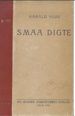 Cover til Harald Hopes diksamling