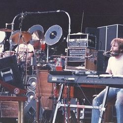 Grateful Dead: Jerry Garcia and Brent Mydland, with Mickey Hart