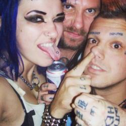 Edwin Borsheim sammen med Kay Kaos Instagrambruker revoltpunx