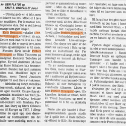 klipp fra Stavanger Aftenblad