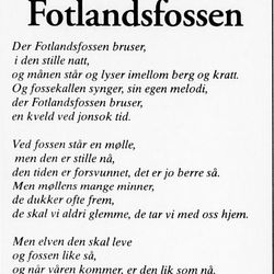 Fotlandsfossen