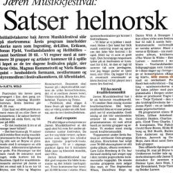 klipp fra Stavanger Aftenblad