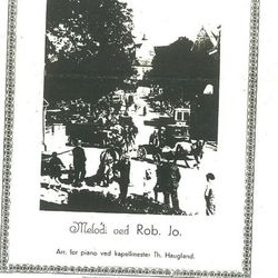 Forside fra noteheftet. Bildet Hentet fra Rogalands avis